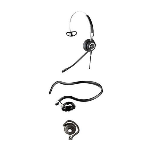 Jabra BIZ 2400 Mark II - 3-in-1 Mono Balanced Audio HiFi Headset - with Balanced Audio Full Wideband Speakers