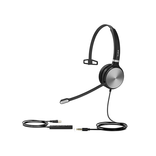 Yealink UH36 Monaural USB Headset with 3.5mm Adapter