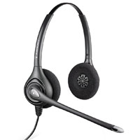 Plantronics SupraPlus HW261N Binaural Wideband Headset with Noise-Canceling Microphone