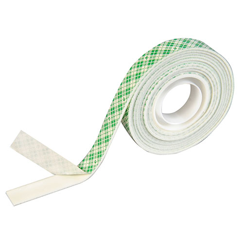 3M Scotch Mounting Tape 110-ESF, White, 0.5 in x 75 in (1.27 cm x 1.9 m), Roll