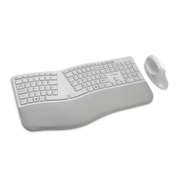 Kensington Pro Fit Ergonomic Wireless Keyboard and Mouse in Gray