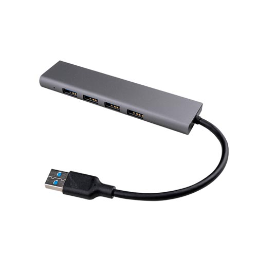 Anywhere Cart 4 Port Full Aluminum USB 3.0 Hub