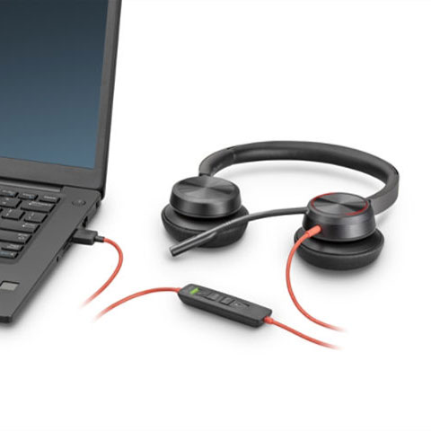 Plantronics Blackwire 8225 Stereo USB Headset with Active Noise Cancelling (USB Type C) (Microsoft Teams)