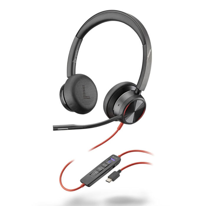 Plantronics Blackwire 8225 Stereo USB Headset with Active Noise Cancelling (USB Type C) (Microsoft Teams)