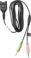 EPOS Sennheiser PC Cable Easy Disconnect to two 3.5mm TRS Plug Adapters