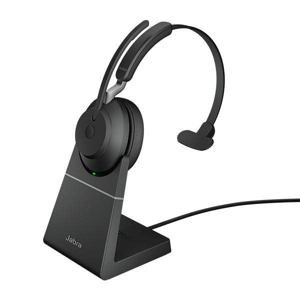 Jabra Evolve2 65 Mono Bluetooth Headset plus Charging Stand