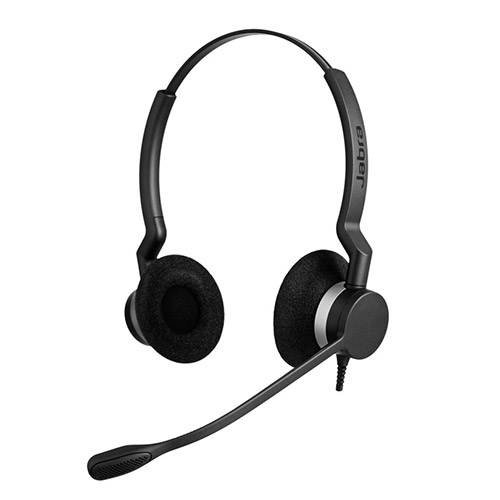 Jabra BIZ 2300 Duo QD Headset with Noise-Canceling Microphone