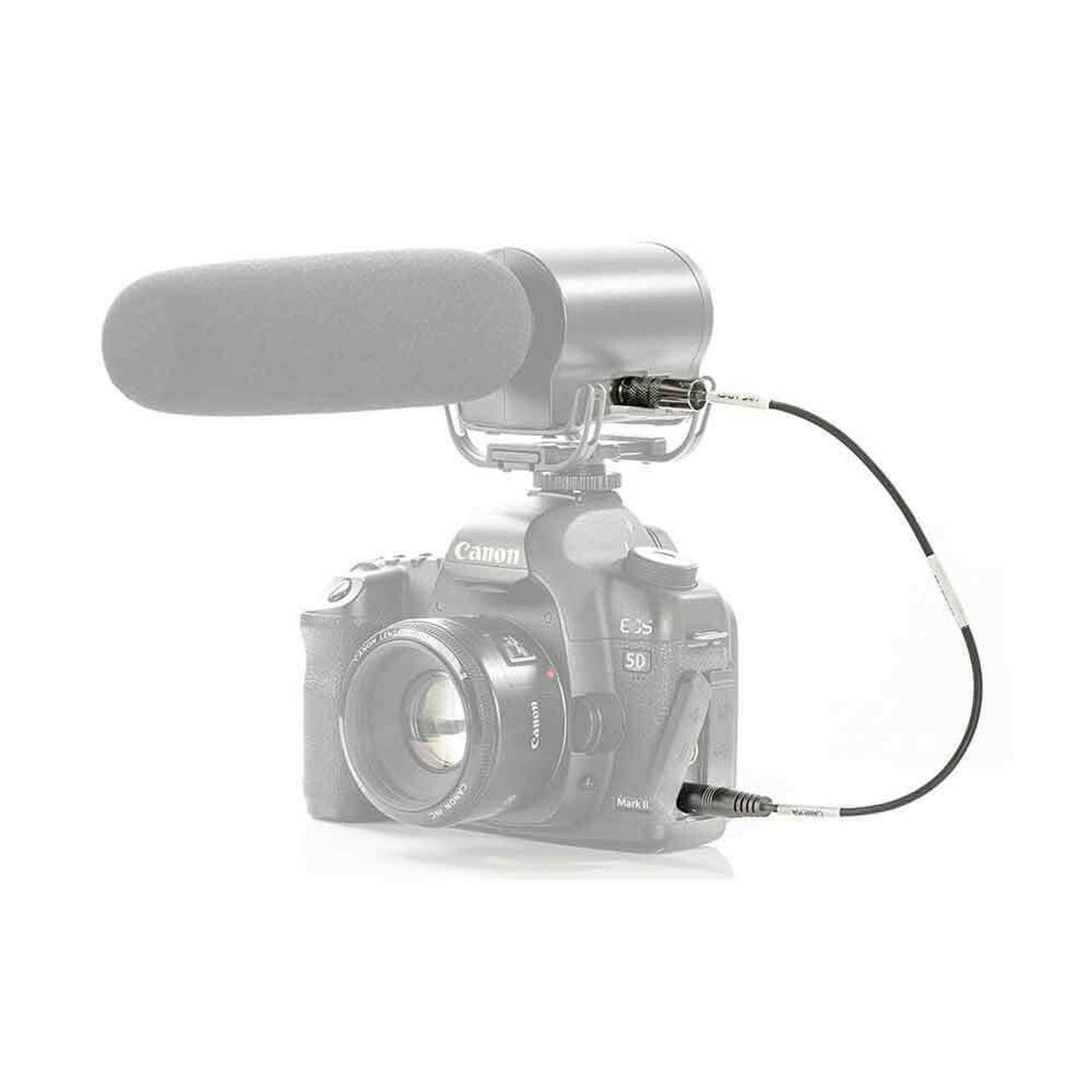 Headset Buddy Mic-Line DSLR - 3.5mm Male Line-in to Male Mic Attenuator Cable for DSLR Cameras