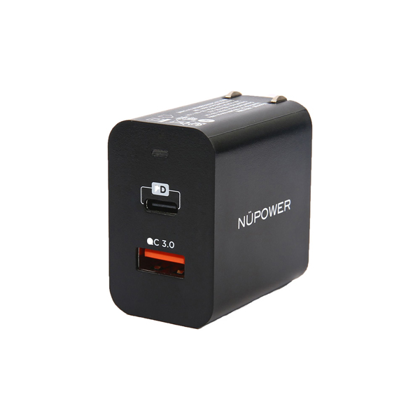 NuPower AC Charger Quick Charge 3.0 and Power Delivery 18W