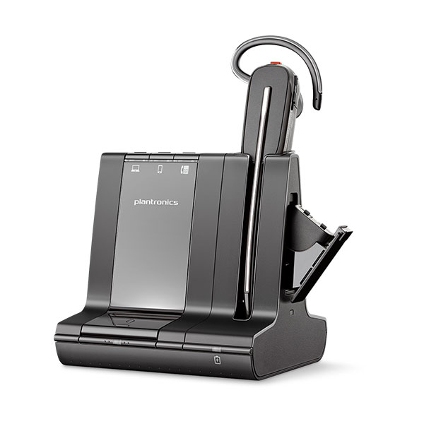 Plantronics Savi 8245 Office 3-in-1 Convertible Wireless Headset System - Unlimited Talk Time