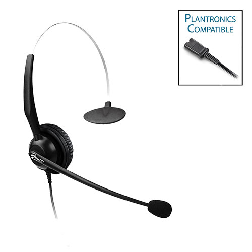 Armor TelPro 1200-P Single-Ear NC Plantronics Compatible Headset