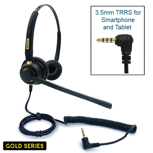 Armor TelPro Gold 3200 Two-Ear 3.5mm Headset