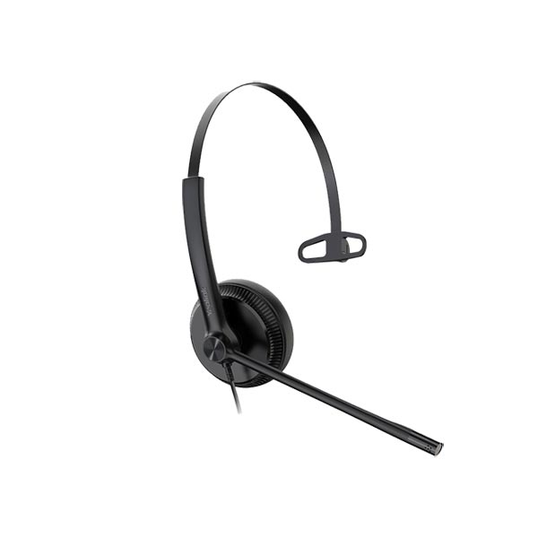 Yealink UH34 Monaural USB Headset (Leatherette)