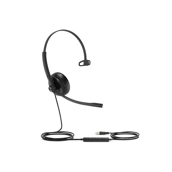 Yealink UH34 Monaural USB Headset (Leatherette)