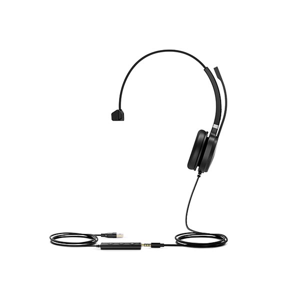 Yealink UH36 Monaural USB Headset with 3.5mm Adapter