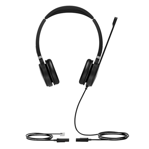 Yealink YHS36 Dual Wired Headset with QD to RJ9 Port