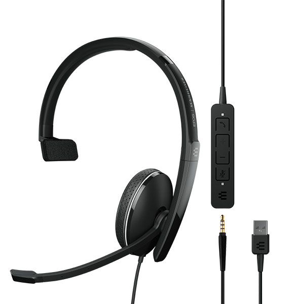 EPOS Sennheiser ADAPT 135 USB II Headset (USB Type A and 3.5mm Connector)