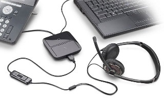 Plantronics MDA220 Computer and Desk Phone USB Switch for Unified Communications